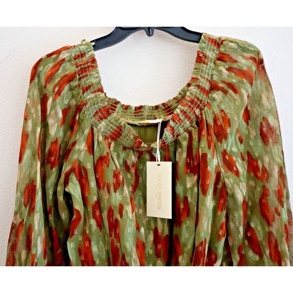 Ramy Brook A0822302 Women Sz M Clover Multi Sallie Off-Shoulder Mini Dress - Picture 4 of 13